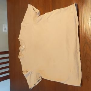 Everlane Tan Organic Cotton Short Sleeve Shirt